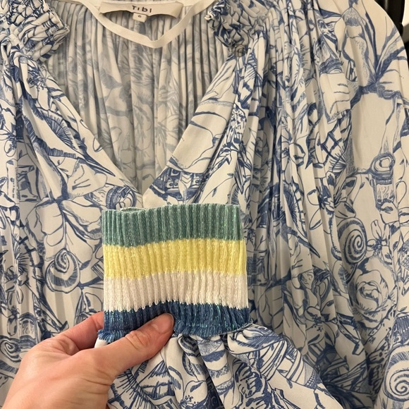 Womens Tibi Isa Toile Cropped Edwardian Top - Picture 5 of 7